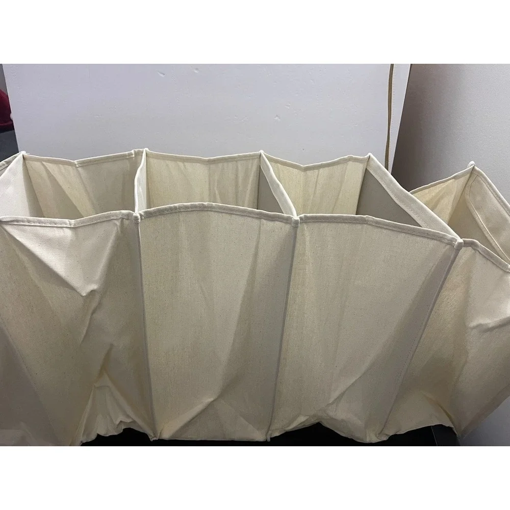 Large Collapsible 6-Shelf‎ Hanging Sweater Organizer Beige